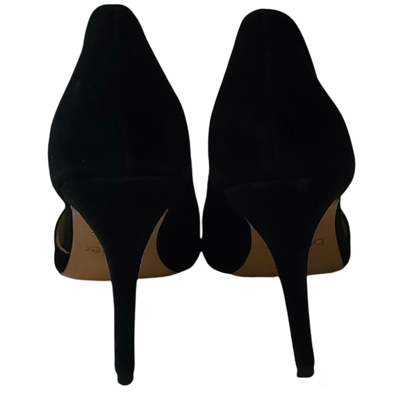 Botkier Adelia D'orsay Peep toe Slip on suede bootie heels size 5.5 - Picture 9 of 12